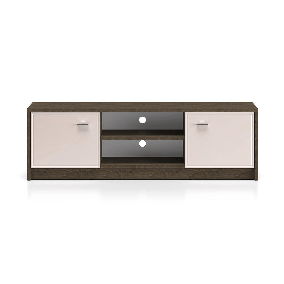TV-MÖBEL Kaius Kaschmir und Dunkles Holz - Beige, Holzwerkstoff (160/49.9/40cm) - Petits-meubles