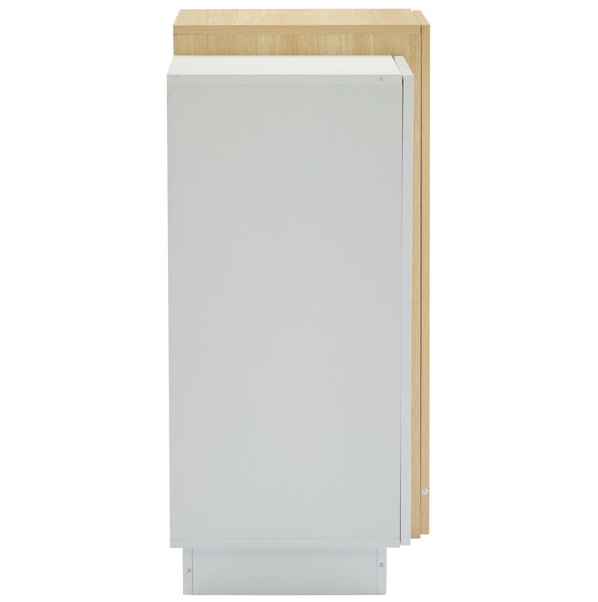 SIDEBOARD aus MDF 140x35x76,5 cm Weiß mit Hochglanzfront, Push-to-Open und 4 Schubladen - Weiß, Holzwerkstoff (140/76.5/35cm) - Modfu