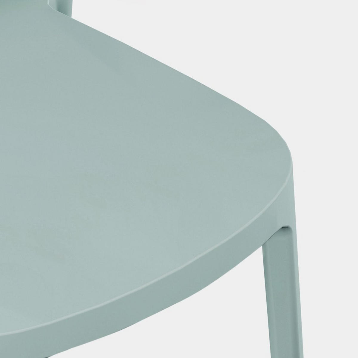 STUHL FÜR DRAUSSEN Kira Grün 43 cm x 80 cm - Grün, Kunststoff (43/80/53cm) - Klast Home