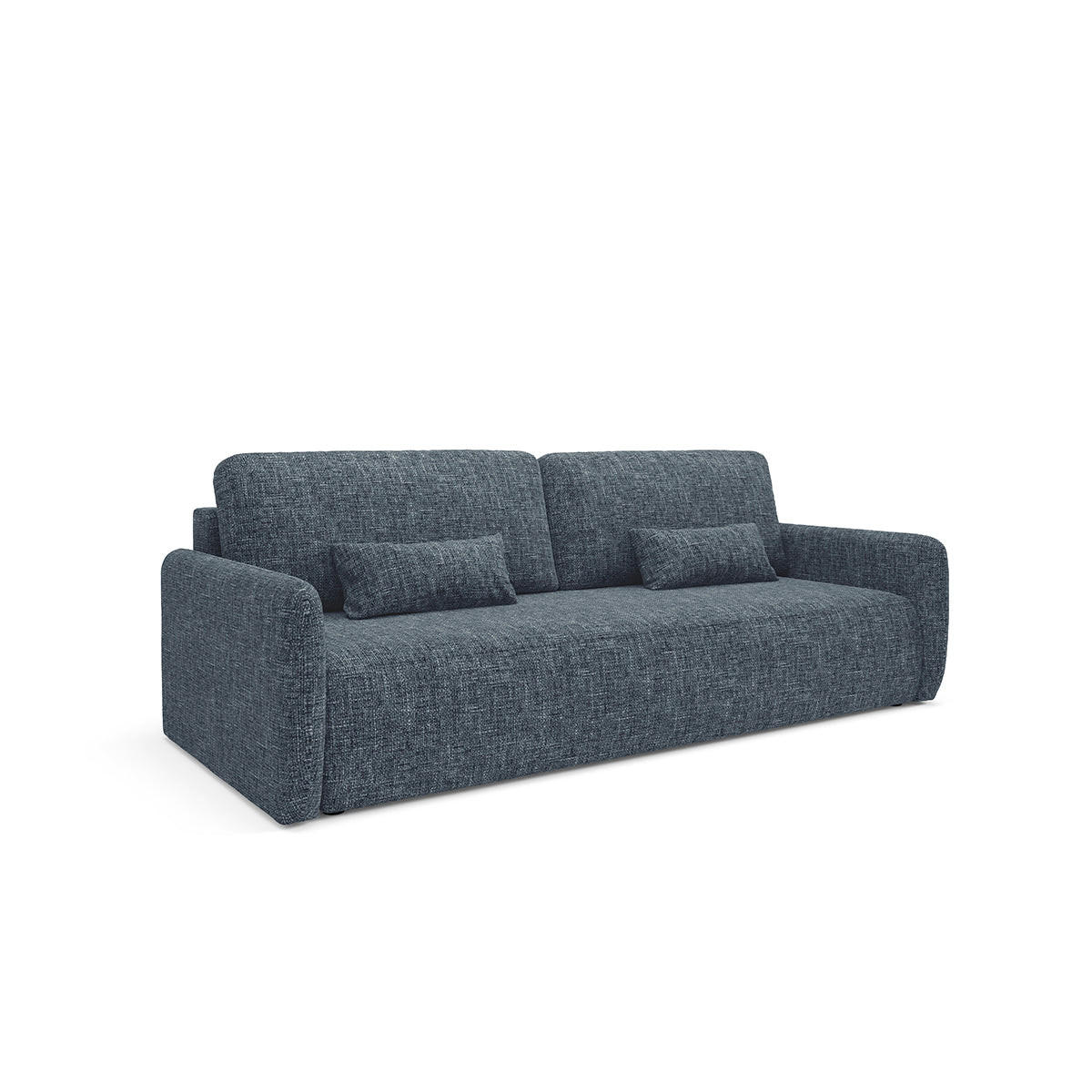 SOFA Lazarus 3 Sitzplätze Blau - Blau, Holz (217/86/102cm) - Petits-meubles