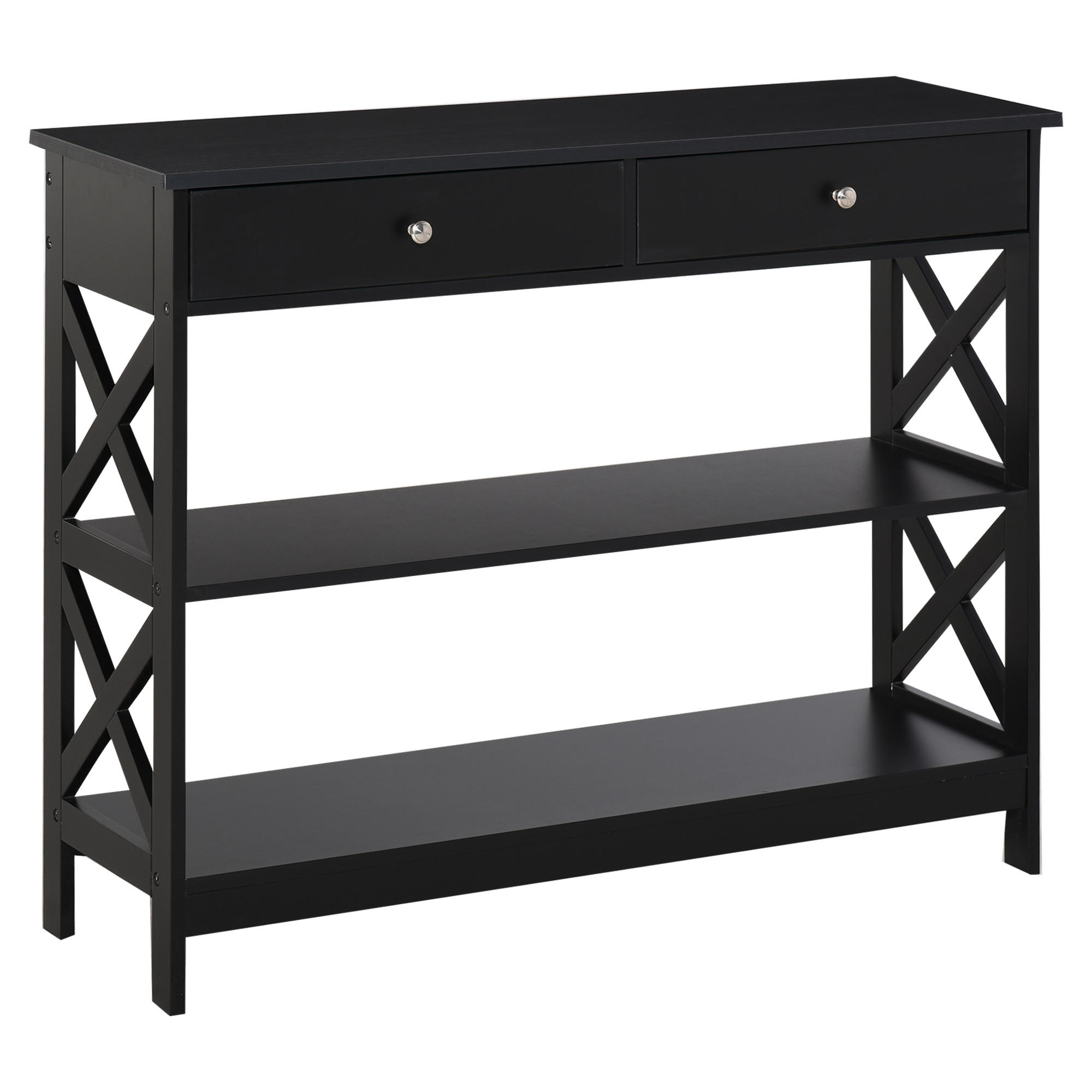 ComfortXL Konsolentisch Schwarz 30.5x80x100 cm