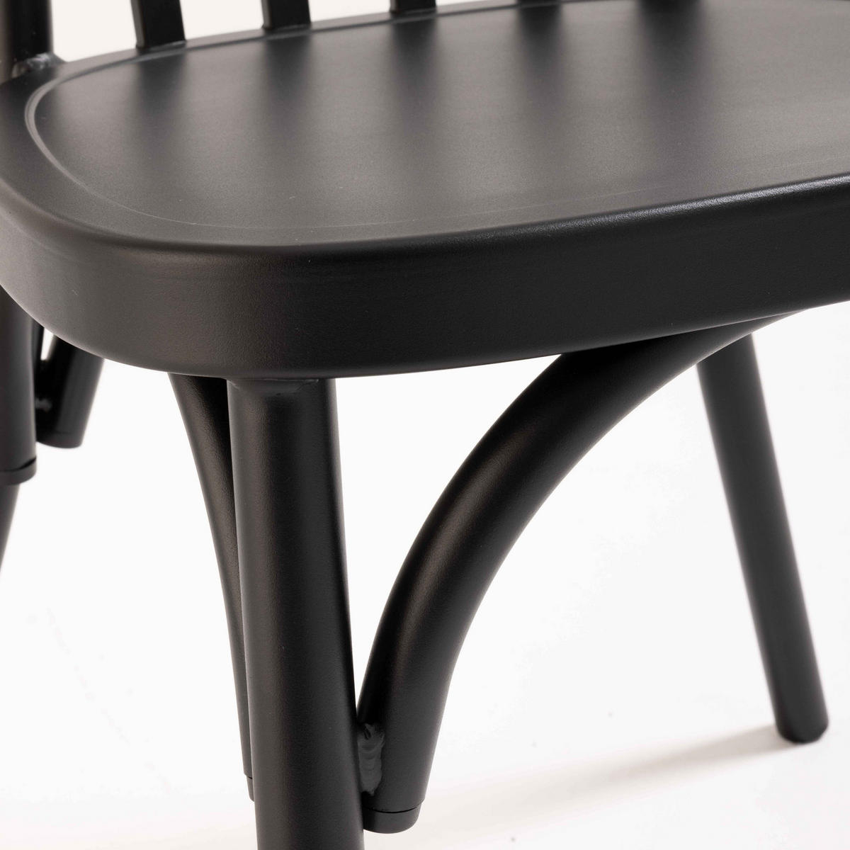 GARTENSTUHL, Schwarz - Schwarz, Metall (44/87/52cm) - Oviala