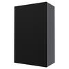 KÜCHENHÄNGESCHRANK Lamello W4/60/1 Schwarz Matt / Grau 60 / 32,5 / 96cm - Schwarz/Grau, Holz/Holzwerkstoff (60/96/32.5cm) - Feldmann-Wohnen