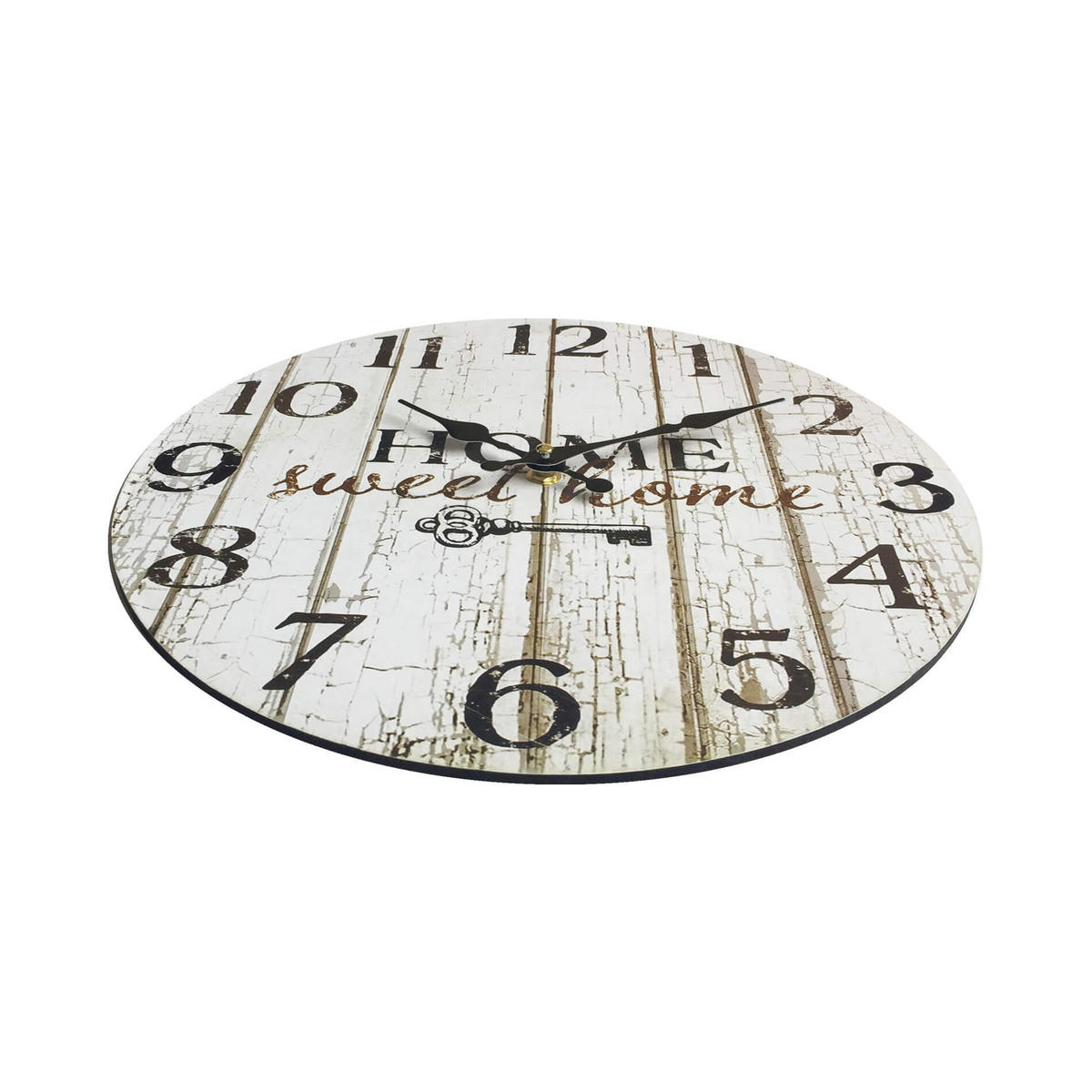 WANDUHR Weiß 4/4/34 cm - Weiß, Holzwerkstoff (4/34/4cm) - Mobili Rebecca