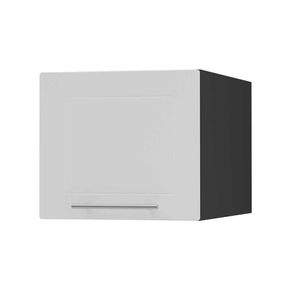 KLAPPHÄNGESCHRANK Kvantum W6B/45 Weiß Matt / Schwarz Matt 45 / 59 / 36cm - Schwarz/Weiß, Holz/Holzwerkstoff (45/36/59cm) - Feldmann-Wohnen