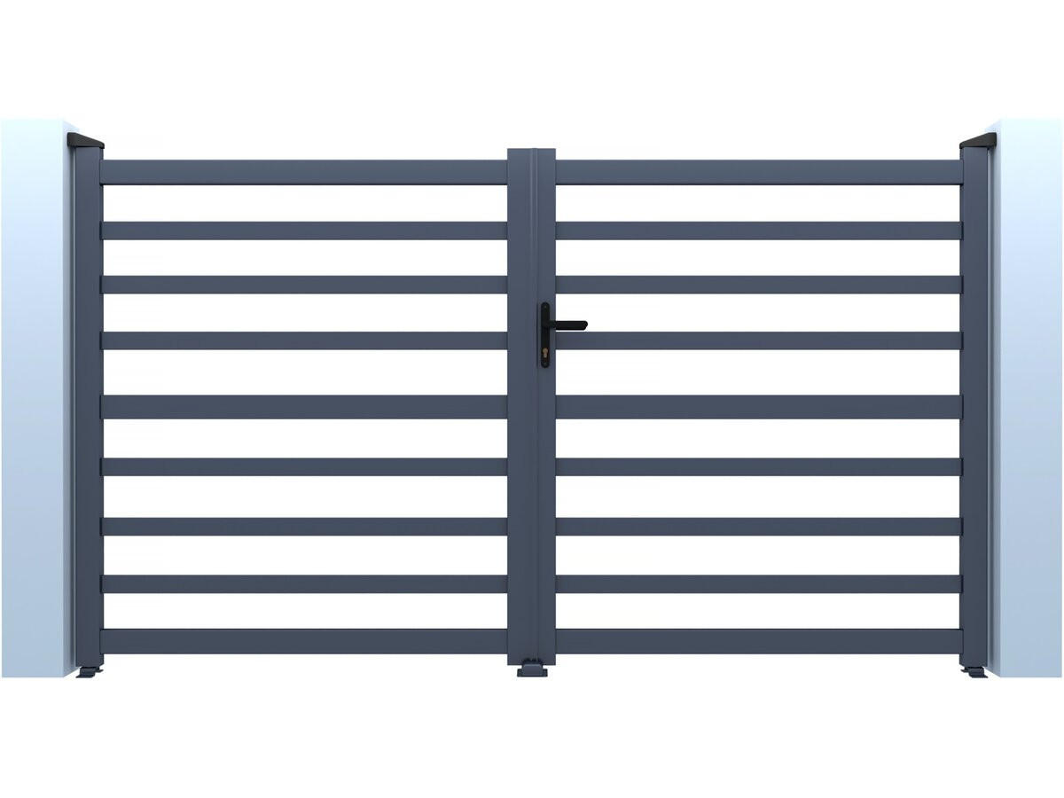 TOR martin Grau - Grau, Metall (40/180/340cm) - Habitat Garten