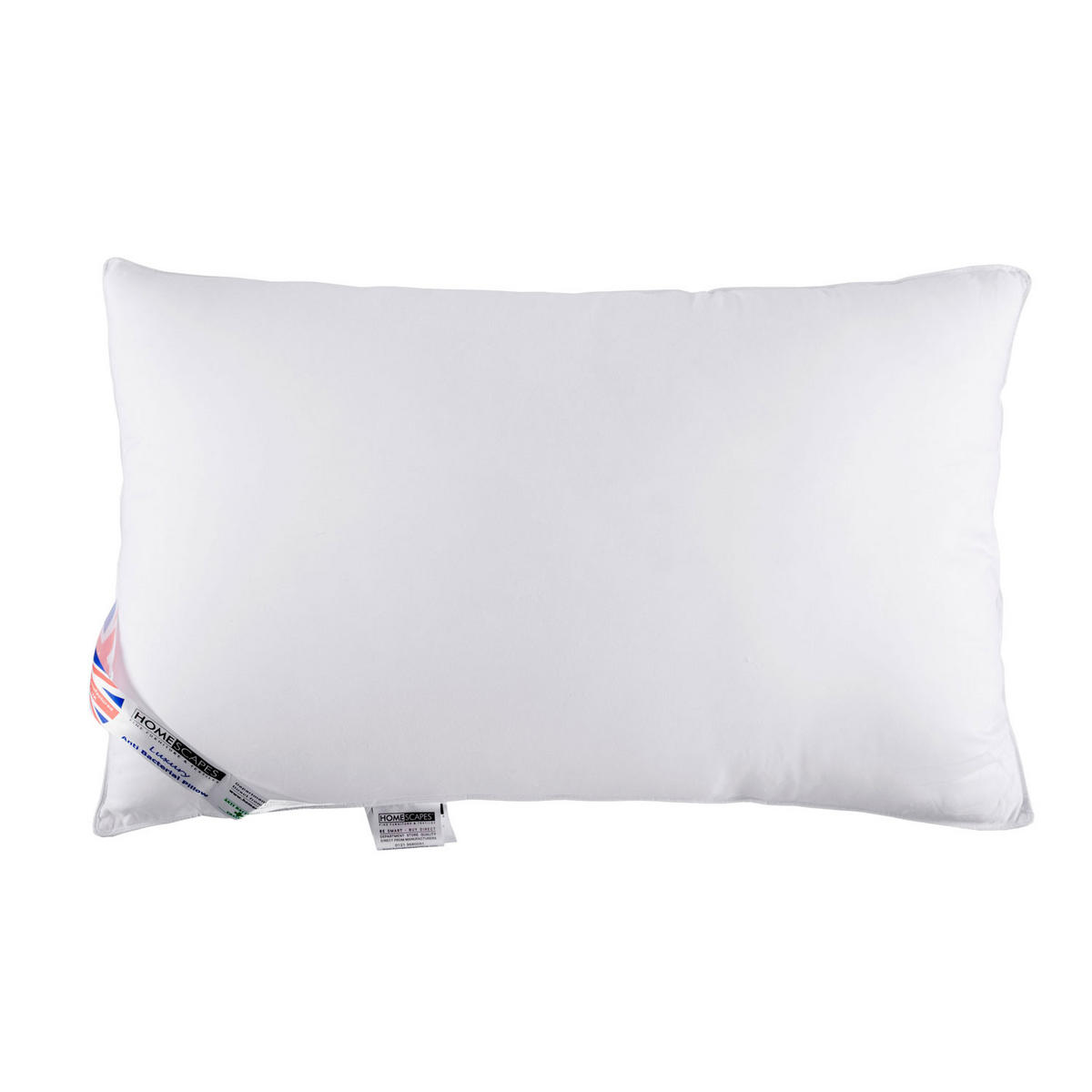 KOPFKISSEN extra prall, Super-Mikrofaser antibakteriell 48/74 cm - Weiß, Textil (48/74cm) - Homescapes