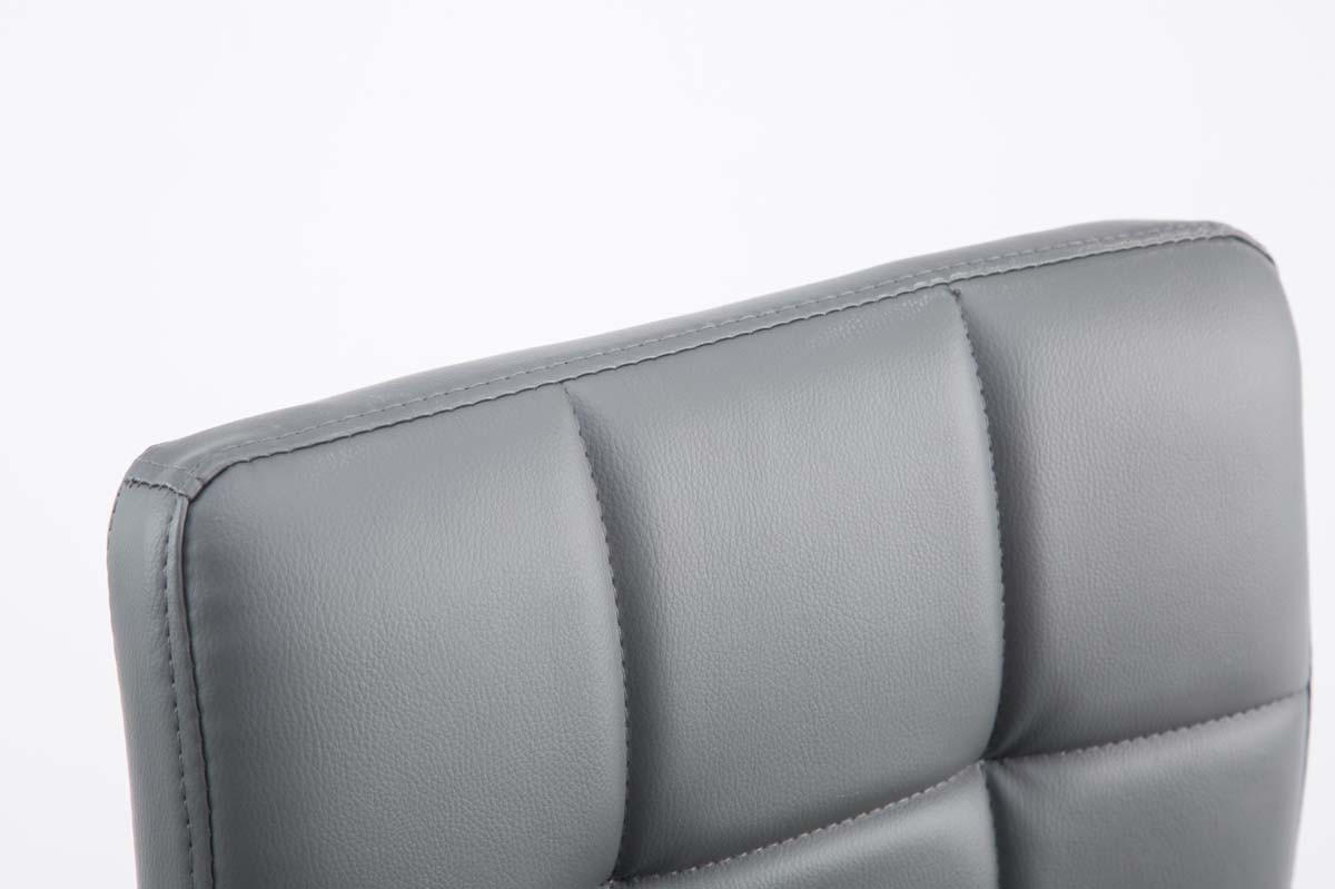 BARHOCKER 2er Set Bangko Kunstleder Grau - Grau, Leder/Metall (44/74/49cm) - DELUKE