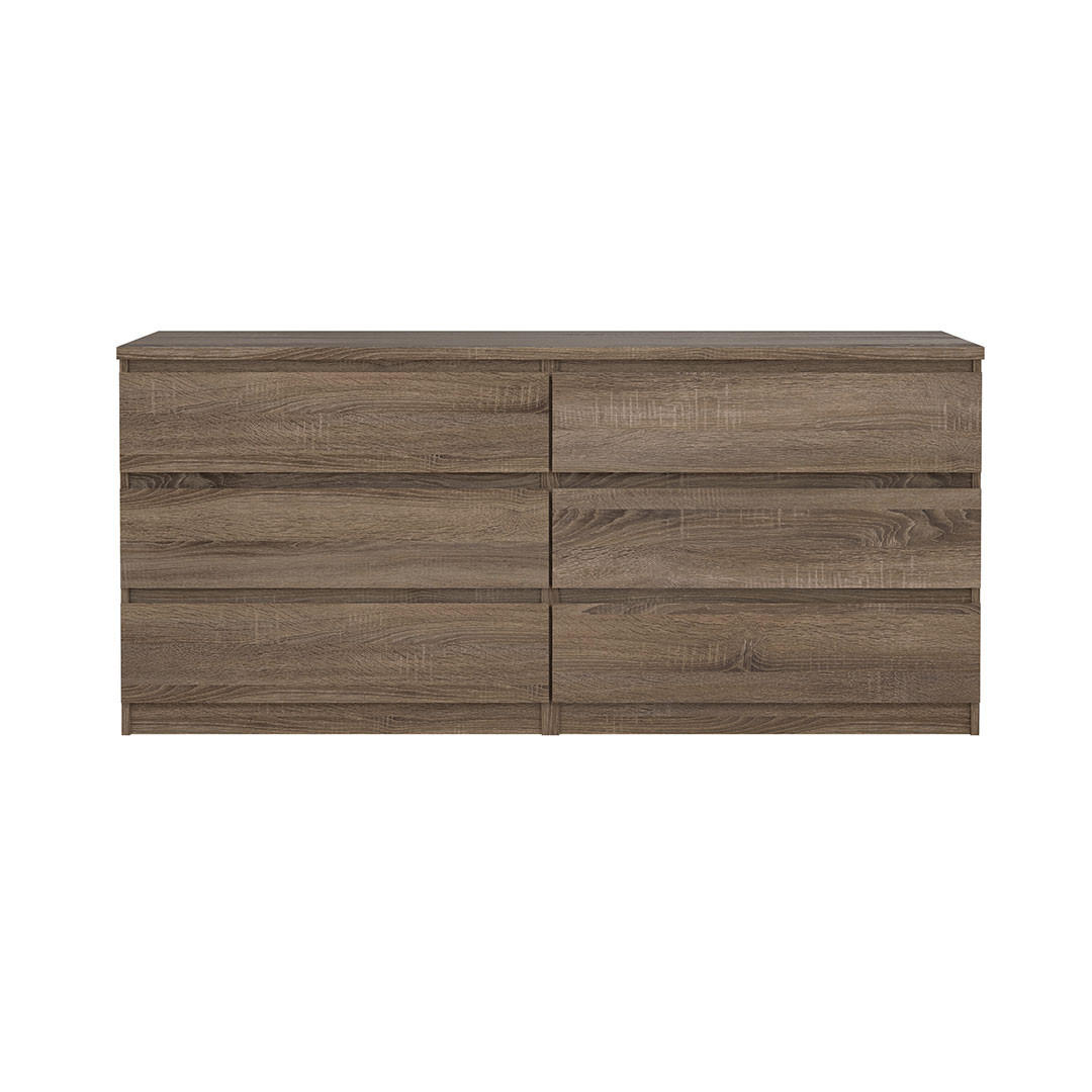 KOMMODE, Naia, Trüffel, Holzwerkstoff, 154 x 50 x 68 cm - Trüffeleichefarben, Holzwerkstoff (154/68/50cm) - ebuy24