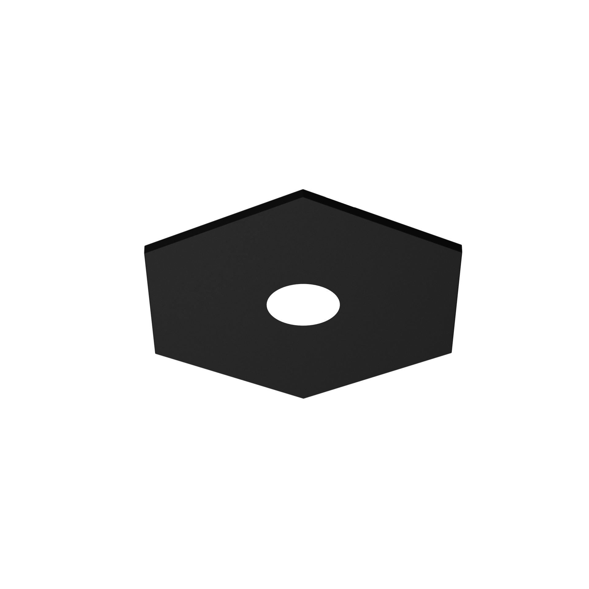 Lumicom Deckenleuchte Schwarz 25x4x25 cm
