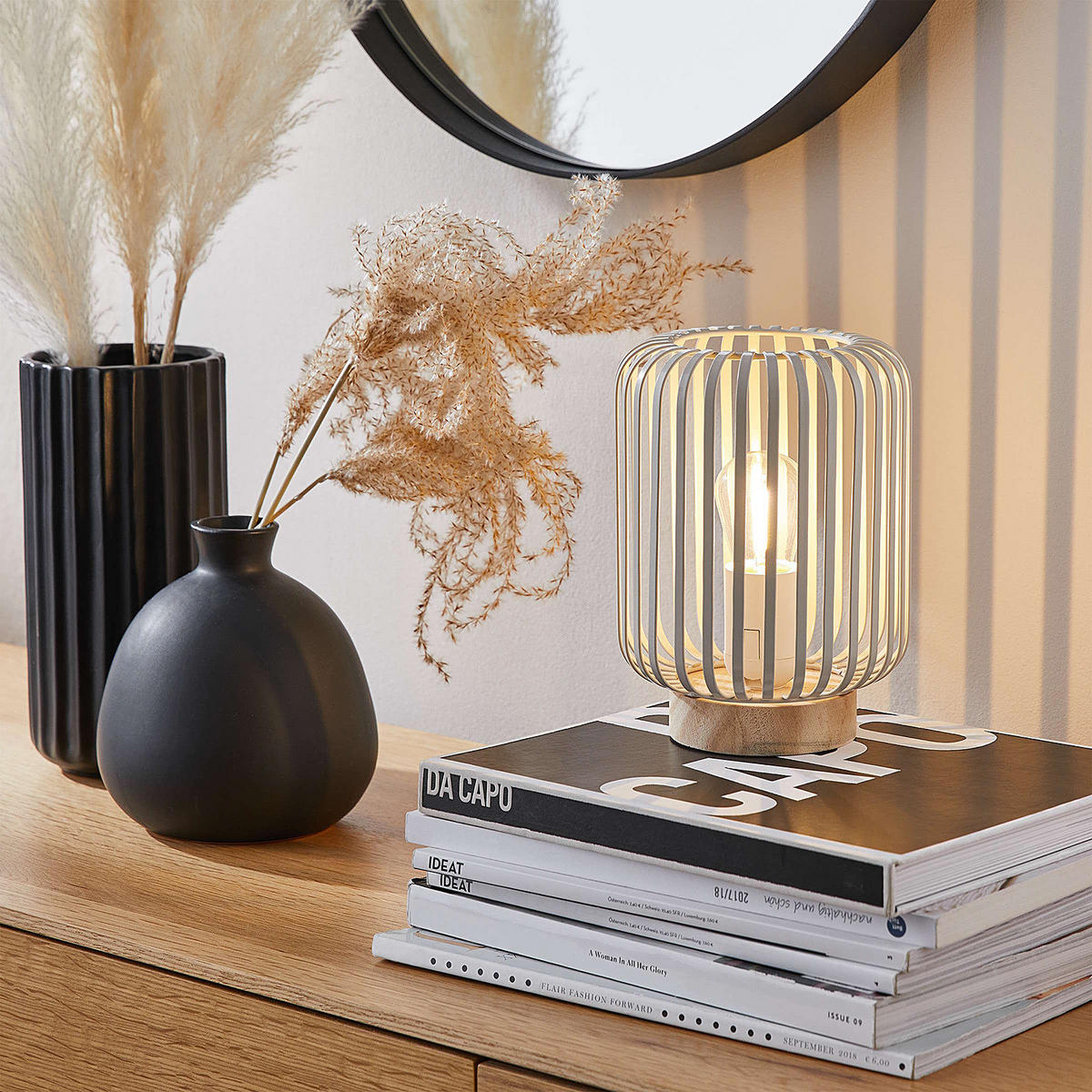 VASE Liv - Schwarz, Keramik (23cm) - Butlers