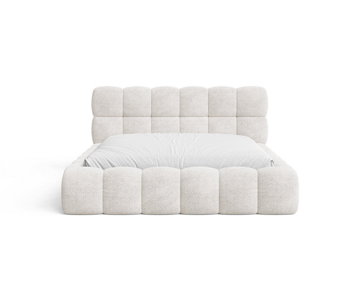 POLSTERBETT 19 - 140x200 cm – Arena – Bett mit Federmechanismus und Stauraum - Weiß, Holz (140/200cm) - ROYAL24_MARKT