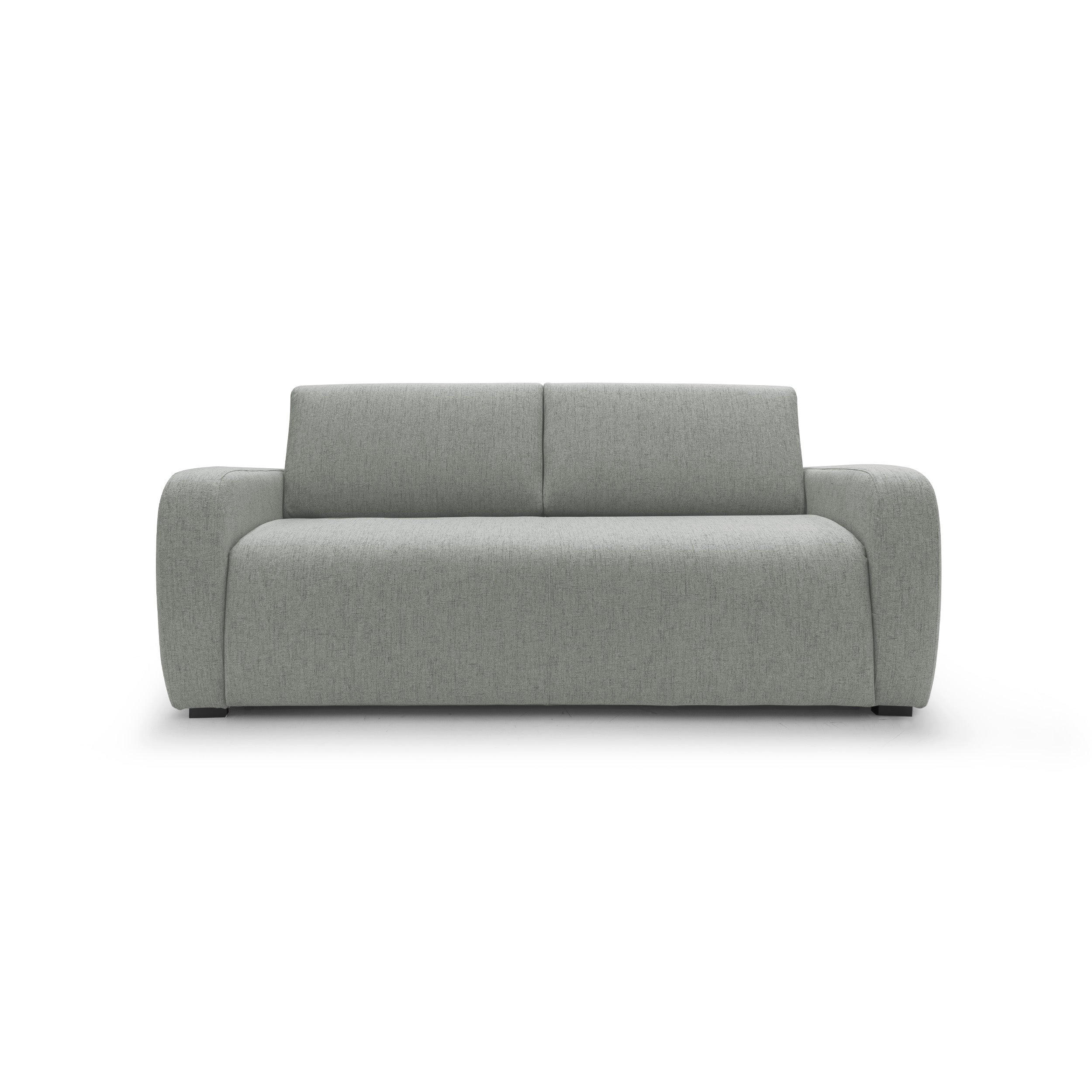 Thumbnail - Divani.store Schlafsofa, Hellgrau, Textil, 215x93x100 cm, Wohnzimmer, Sofas & Couches, Schlafsofas