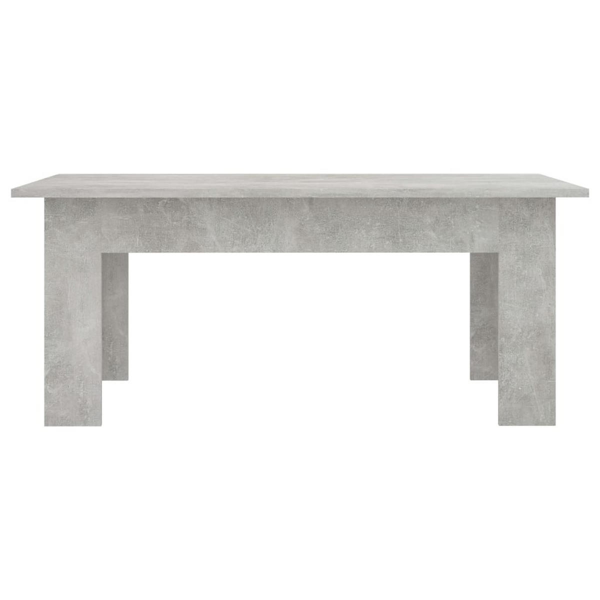 COUCHTISCH Betongrau 100x60x42 cm Holzwerkstoff - Hellgrau, Holzwerkstoff (60/100/42cm) - furnicato