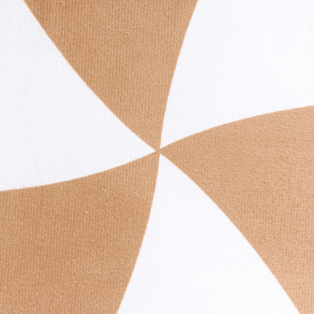 DEKOKISSEN 2er-Set Dunkelbraun 60/60 cm Whirl Candy - Dunkelbraun/Weiß, Textil (60/60cm) - Beliani