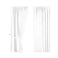 SCHLAUFENGARDINE 2ER SET »Jena« HxB 250x300 cm Weiß - Weiß, Textil (300/250cm) - Gardinenbox