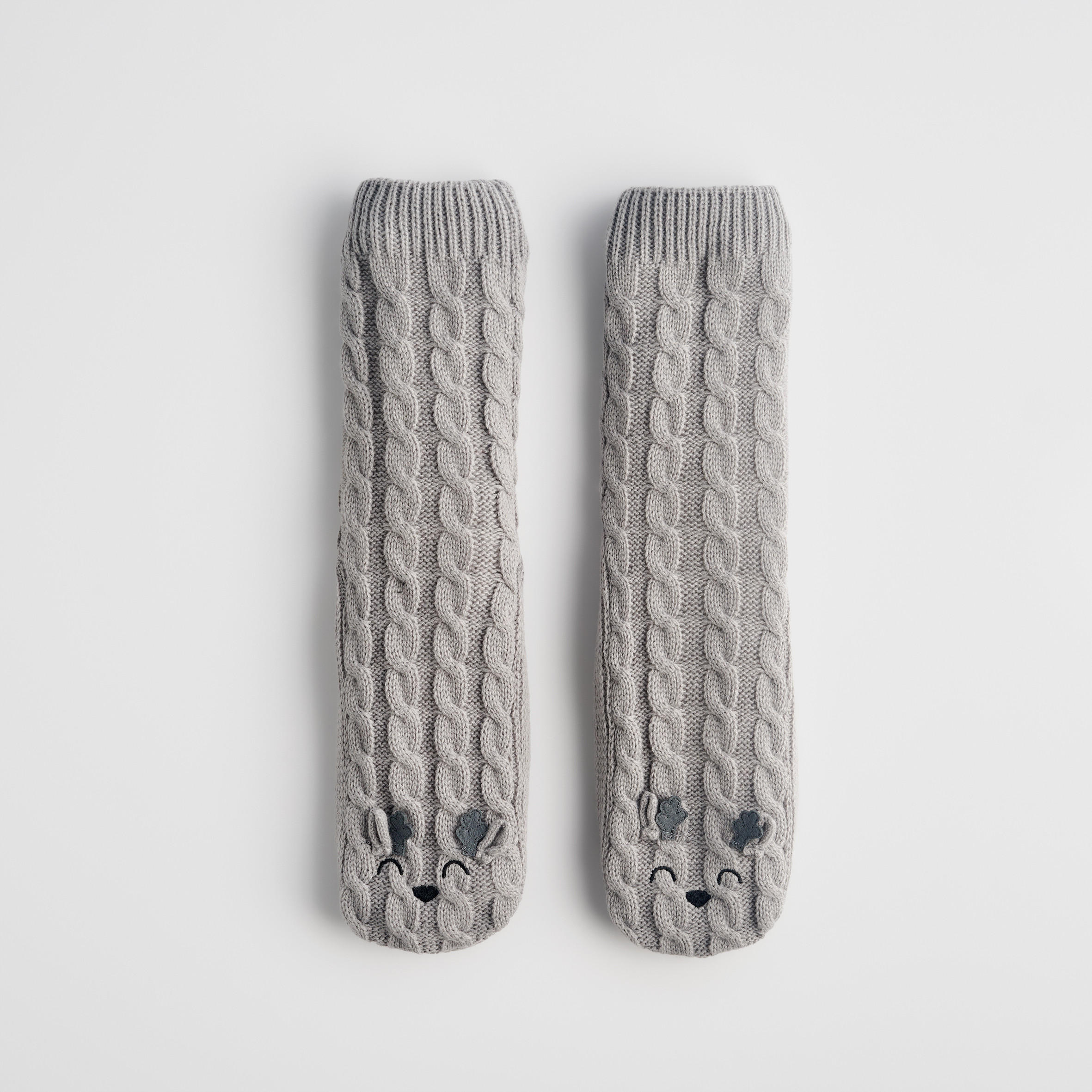 SOCKEN Renneso, Grau, 11x44x5cm, Warm Christmas Weihnachtsdeko - Grau, Textil (11/1/43.5cm) - home&you