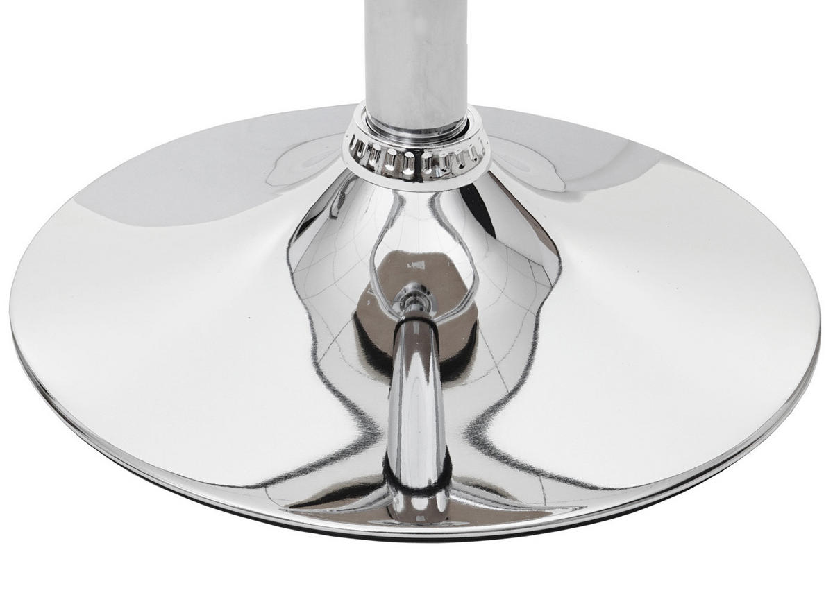 BARHOCKER höhenverstellbar mit Lehne Sitzhöhe 62-84cm Holz Bugholz Retro-Design Walnuss-Optik Kunstleder Creme - Weiß, Kunststoff (49/116/47cm) - PROREGAL