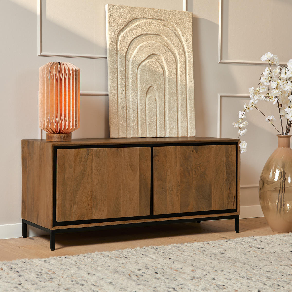 TV-MÖBEL RichWood Braun 45/120/55 cm - Braun, Holz (120/55/45cm) - Starfurn