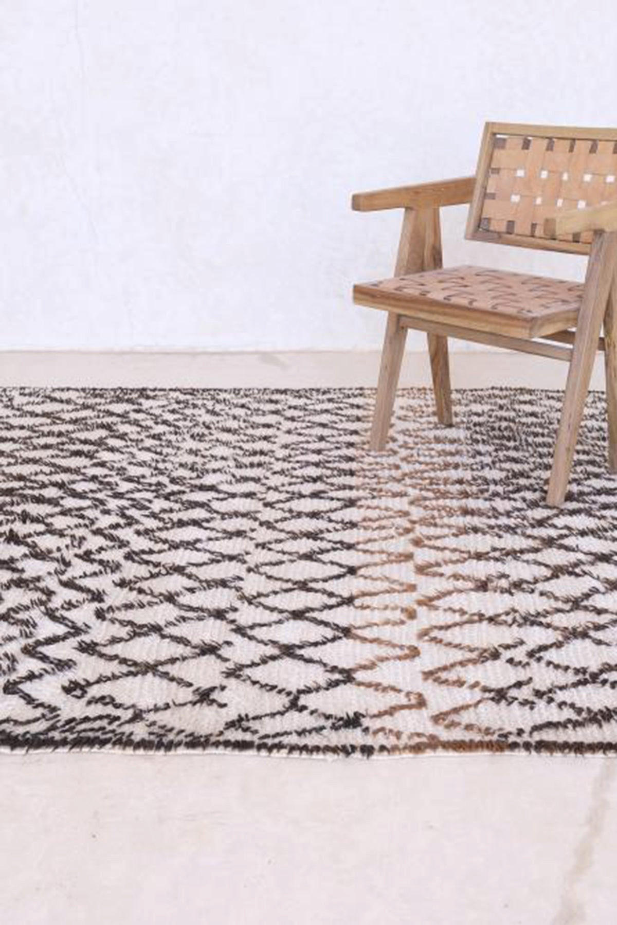 BERBERTEPPICH aus reiner Wolle 181x 320 cm - Weiß, Naturmaterialien (181/320cm) - AFK Living