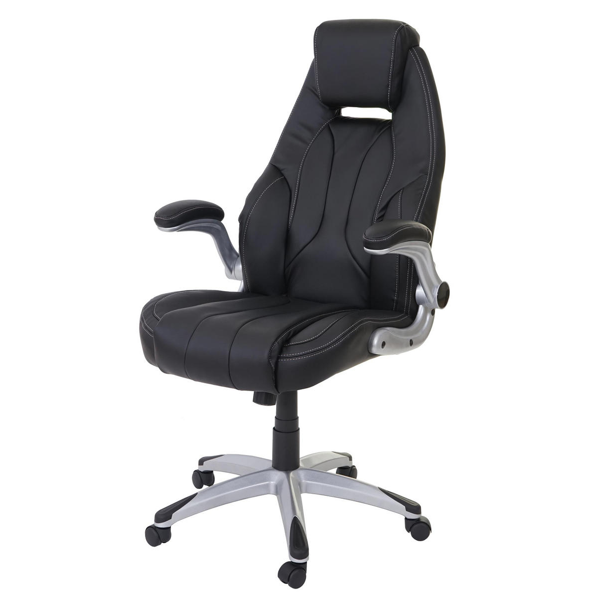 BÜROSTUHL Schwarz - Schwarz, Textil (68/128/80cm) - MCW