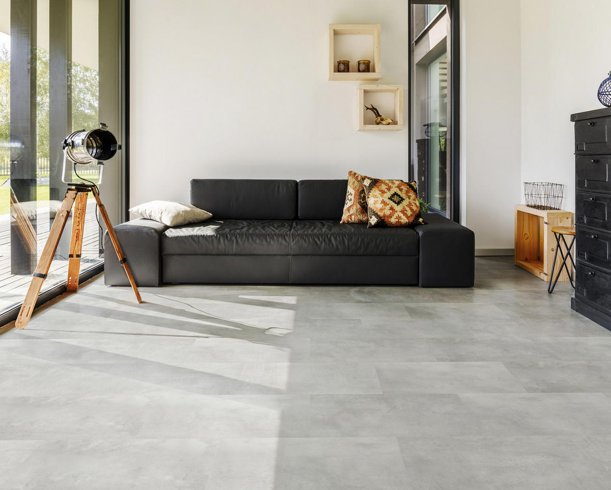 AQUA Click Tiles - Wasserdichte Wandpaneele und Bodenpaneele für Badezimmer - Brighton - grau - 12 Paneele (2,23m²) - Hellgrau, Kunststoff (61/30.5/0.4cm) - Aqua-Step® 