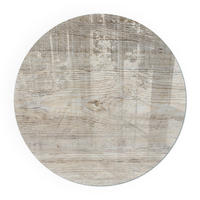 GLASPLATTE für Kamin Ø 50 cm - Beige, Glas (50/50/0.4cm) - TULUP