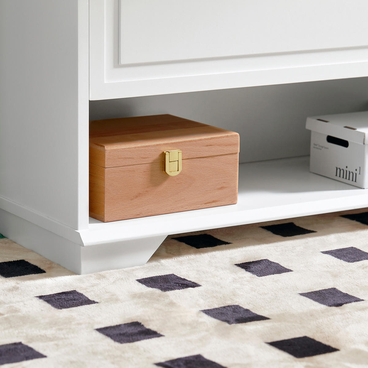 SCHUHSCHRANK Weiß - Weiß, Holzwerkstoff (120/111/26cm) - SoBuy