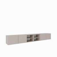 TV-SCHRANK Leo IV 300 cm, viertürig, kaschmir - Kaschmir, Kunststoff (300/41/40cm) - Margaret Hadas24