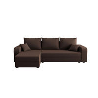 ECKSOFA HEWLET L BIS Cosmic 800 Links mit Schlaffunktion - Braun, Textil (240/140cm) - Bedante