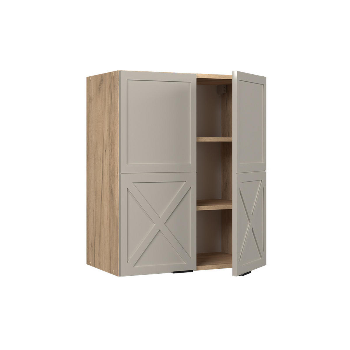 HÄNGESCHRANK Fame-Line GrauBeige 60 cm - Honigeiche/Eiche Wotan, Holzwerkstoff (60/72/34.1cm) - Vicco