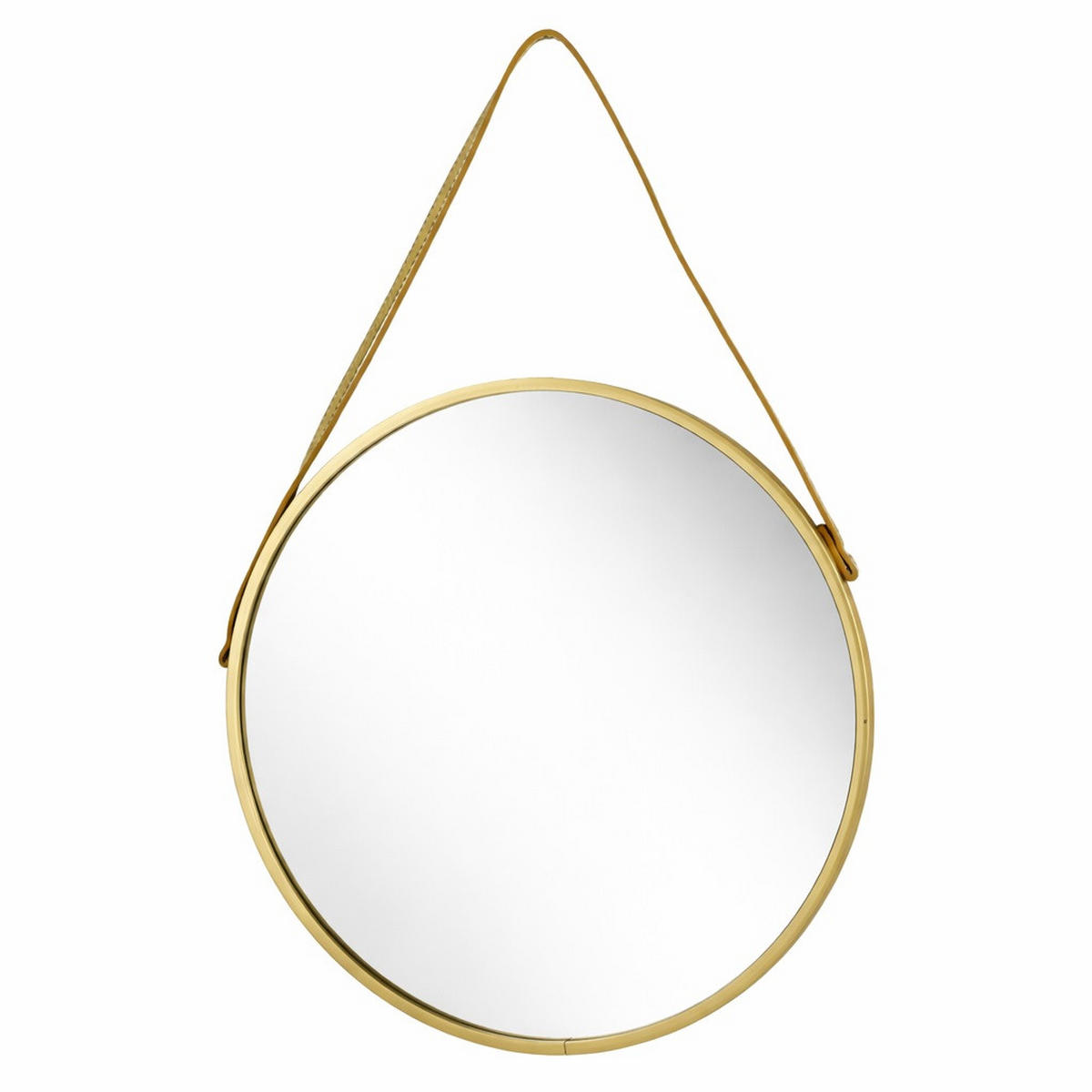 SPIEGEL Alexia gold 30/1.8/30cm Glas - Goldfarben, Metall (30/30/1.8cm) - Mondex
