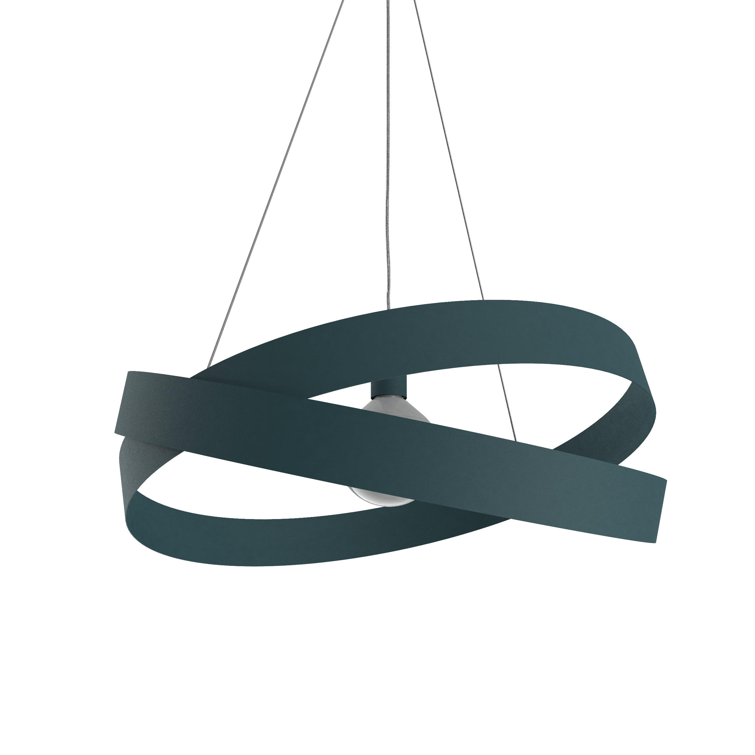 HÄNGELEUCHTE Soft D60 - Blau, Metall (60/60/16cm) - Lumicom