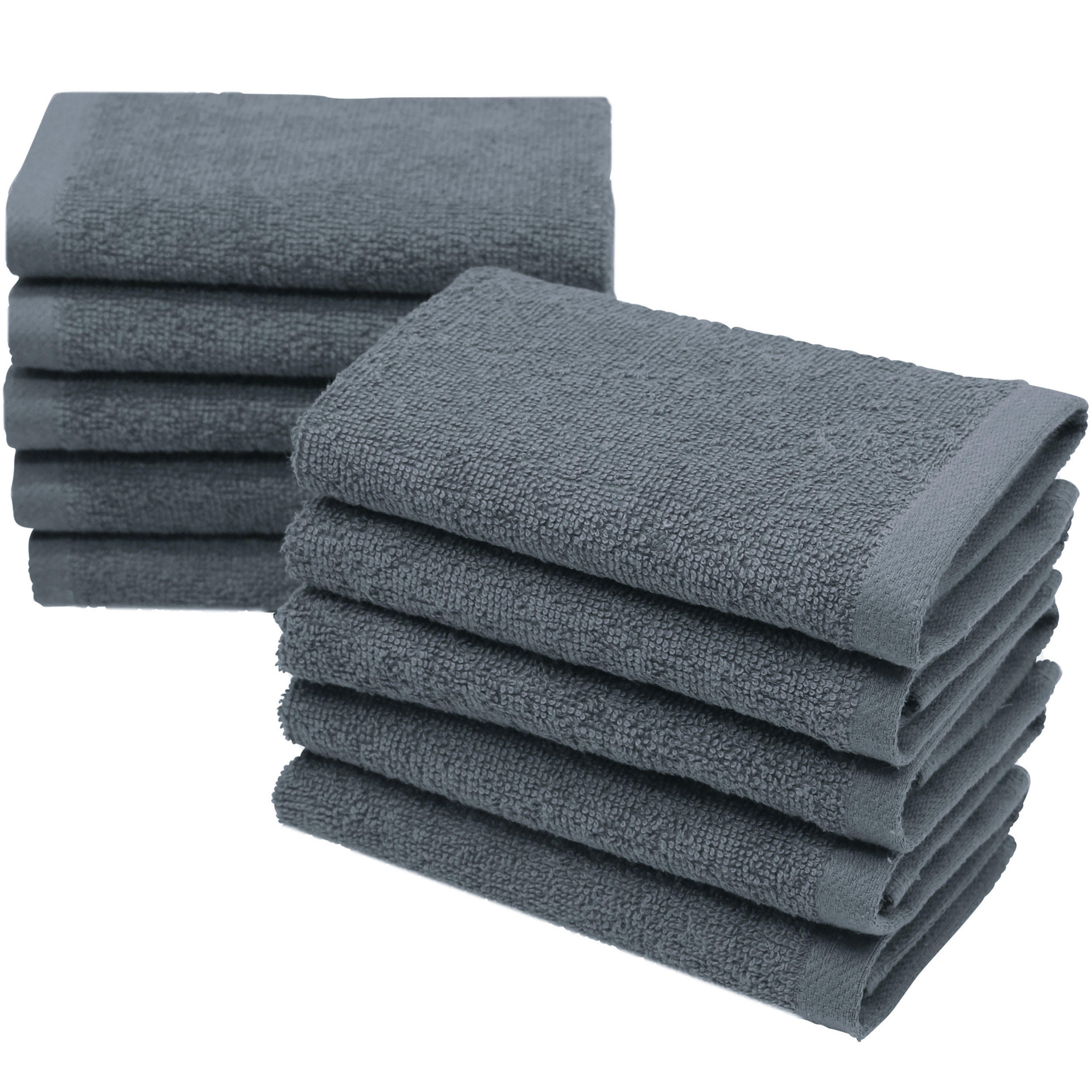 SEIFTÜCHER, 10er-Set, 30x30 cm, 100% Baumwolle - Grau, Textil (30/30cm) - Zollner