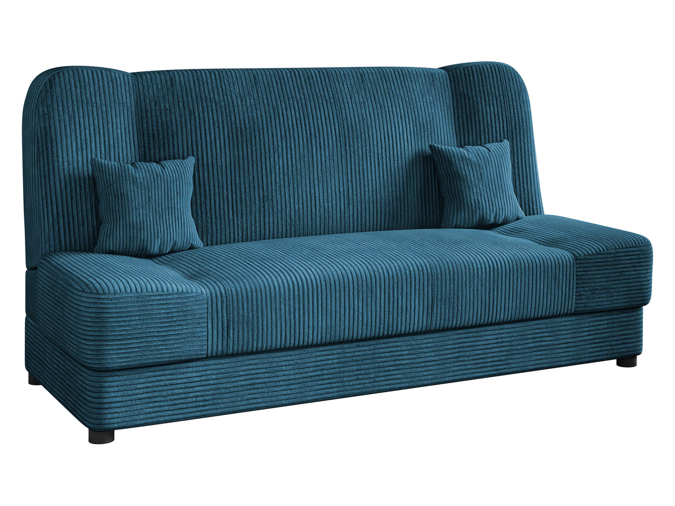 SCHLAFSOFA Jonas Cord - Dunkelblau, Holz/Textil (195/86/87cm) - MIRJAN24