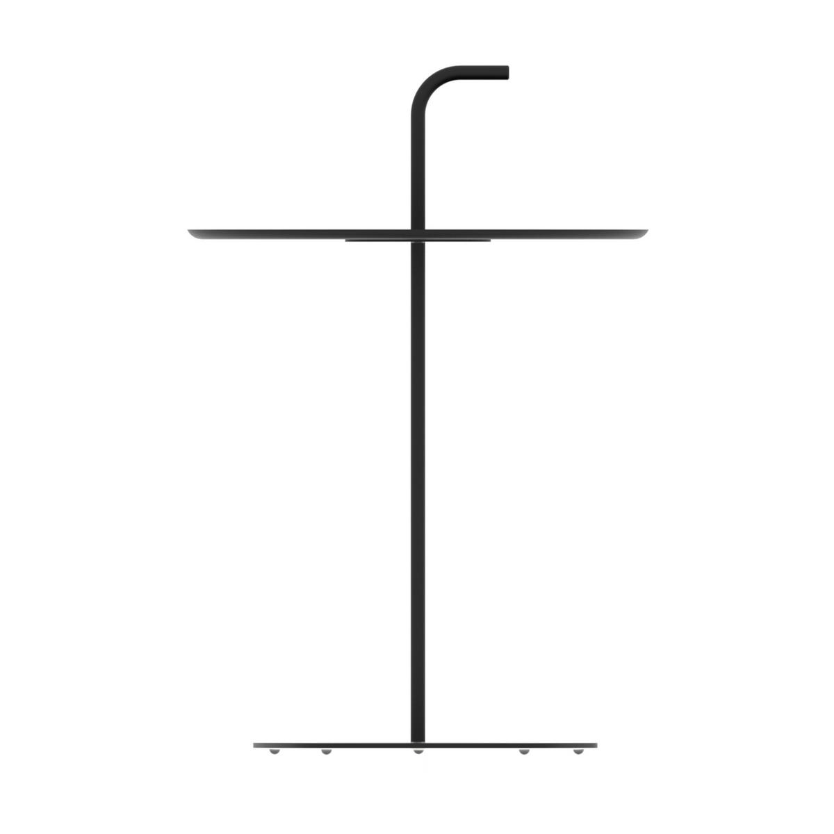 BALKONTISCH Calimera - Schwarz, Metall (38/38/56.5cm) - casa.pro