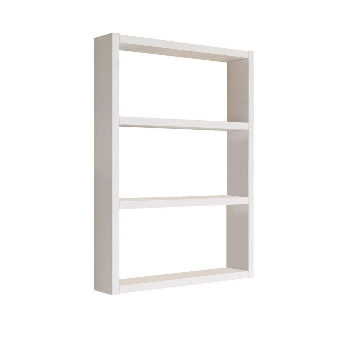 WANDREGAL mit 3 ablagen - emma 43,2/9/60 cm - Weiß, Holzwerkstoff (9/60/43.2cm) - Calicosy