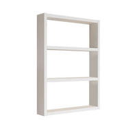 WANDREGAL mit 3 ablagen - emma 43,2/9/60 cm - Weiß, Holzwerkstoff (9/60/43.2cm) - Calicosy