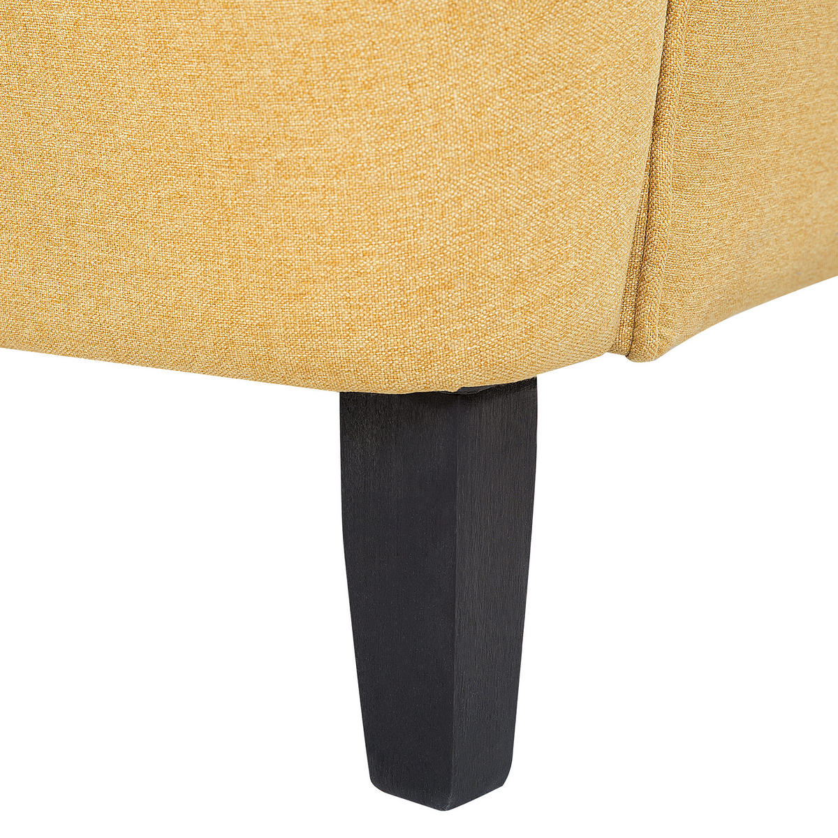SESSEL Polsterbezug Gelb Abson - Gelb, Holz/Textil (74/102/63cm) - Beliani
