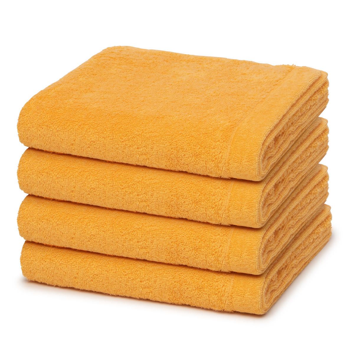 HANDTUCH Lifestyle 4er-Set - Orange, Textil (50/100cm) - Cawoe