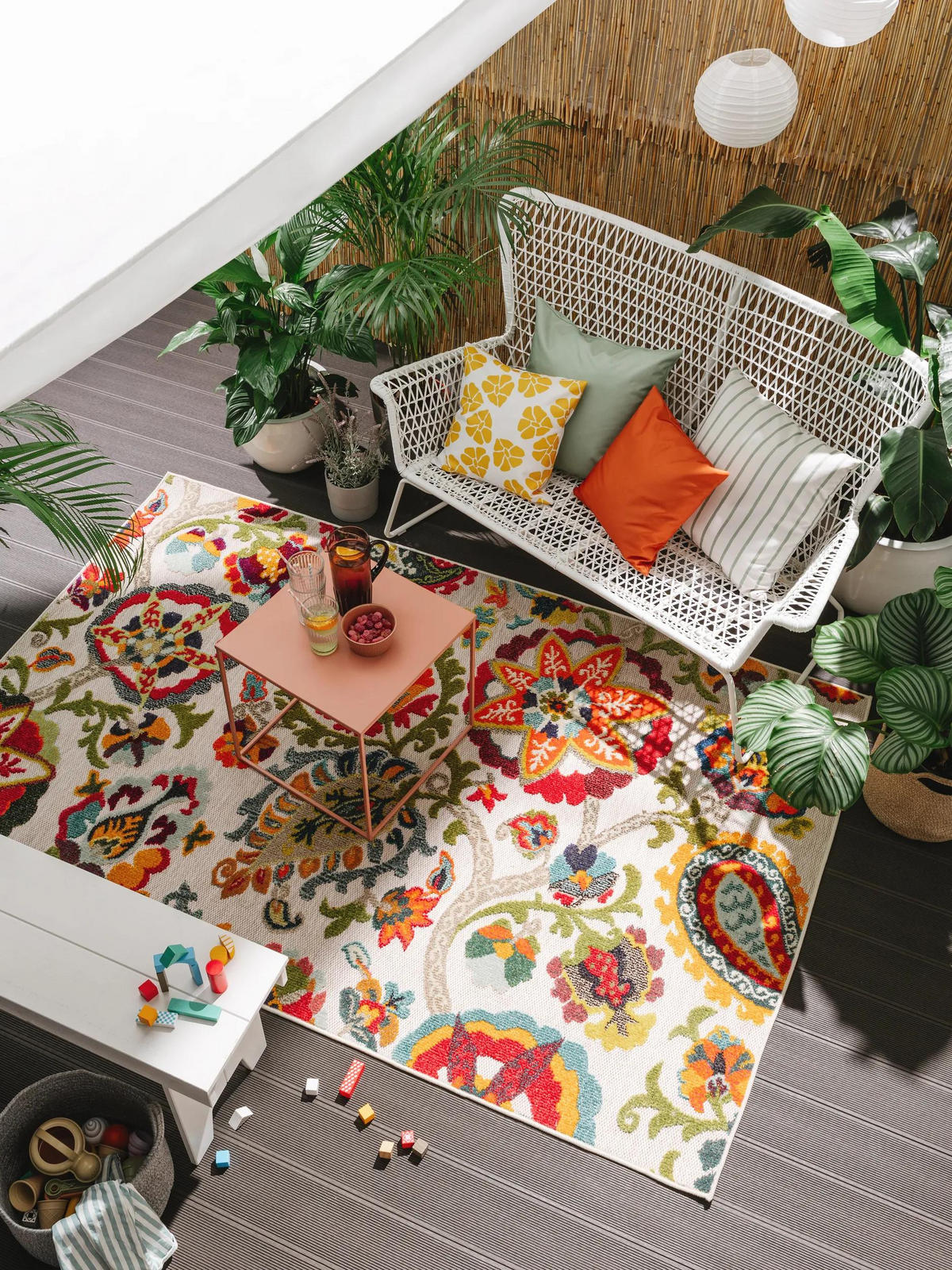 OUTDOOR-TEPPICH Noelia 240/340 cm - Multicolor, Kunststoff (240/340cm) - benuta Nest