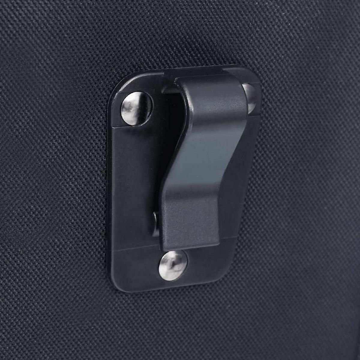 FAHRRADTASCHE Für Gepäckträger Wasserdicht 21 L Schwarz - Schwarz, Textil (18/30/38cm) - vidaXL