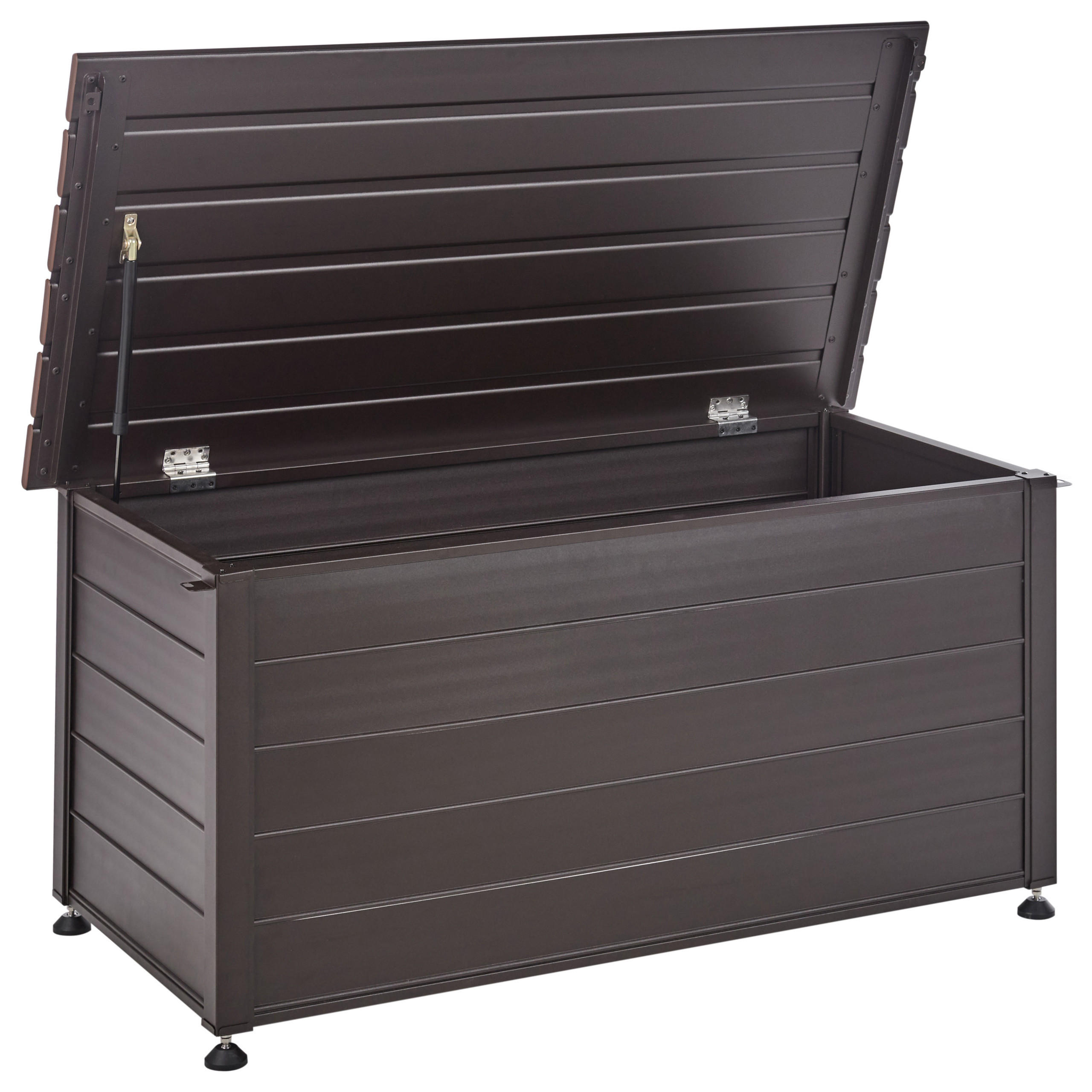 AUFBEWAHRUNGSBOX Braun Campalto - Braun, Metall (123/60/60cm) - Beliani