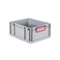 EUROBOX Nextgen Color 17x30x40cm 16 Liter Griffe Rot Geschlossen - Rot, Kunststoff (30/17/40cm) - PROREGAL