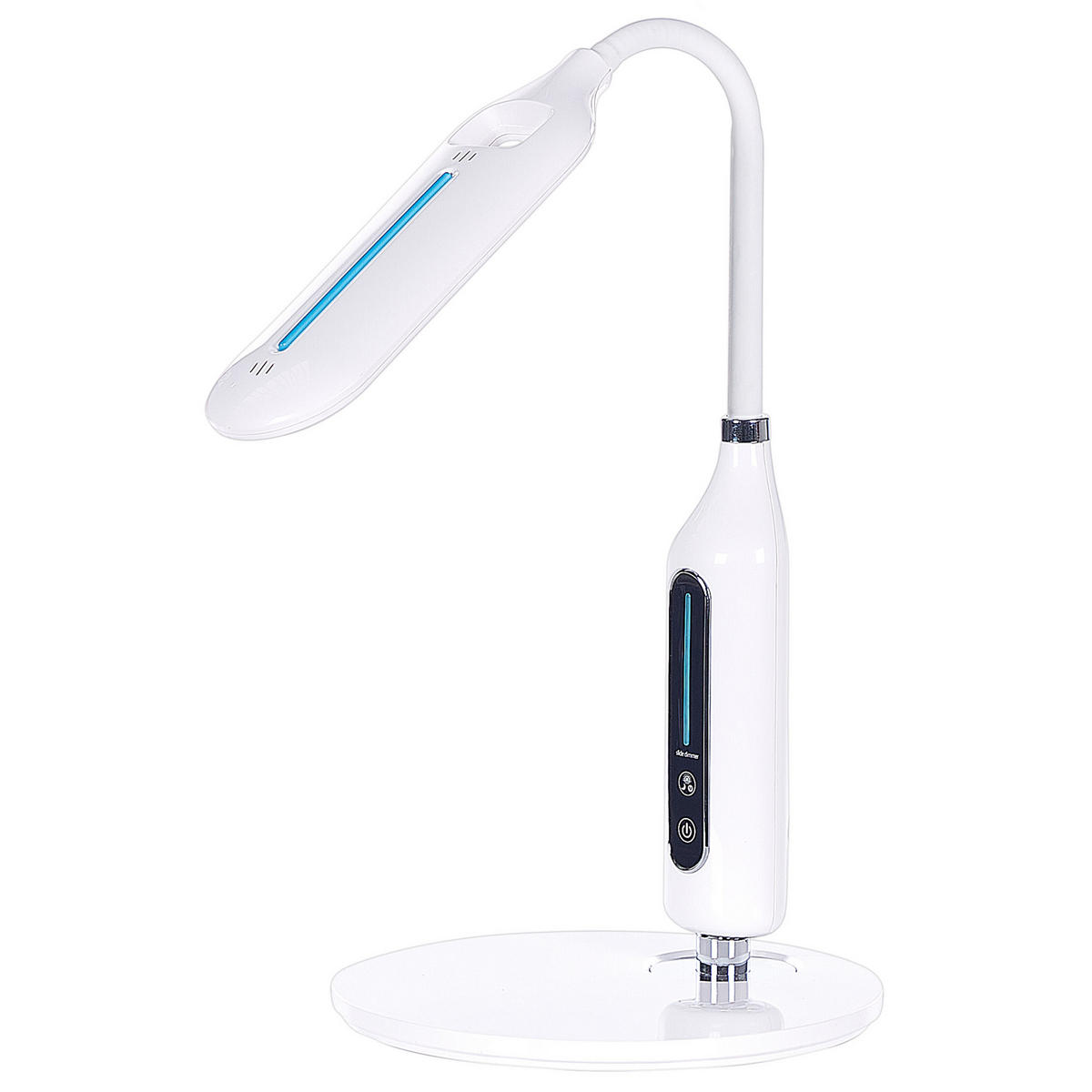 SCHREIBTISCHLAMPE Cygnus 18/21/38 cm - Weiß, Kunststoff (18/21/38cm) - Beliani