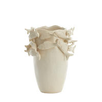 VASE Fisch Weiß 29/28/36,5 cm - Weiß, Keramik (36.5cm) - Light & Living