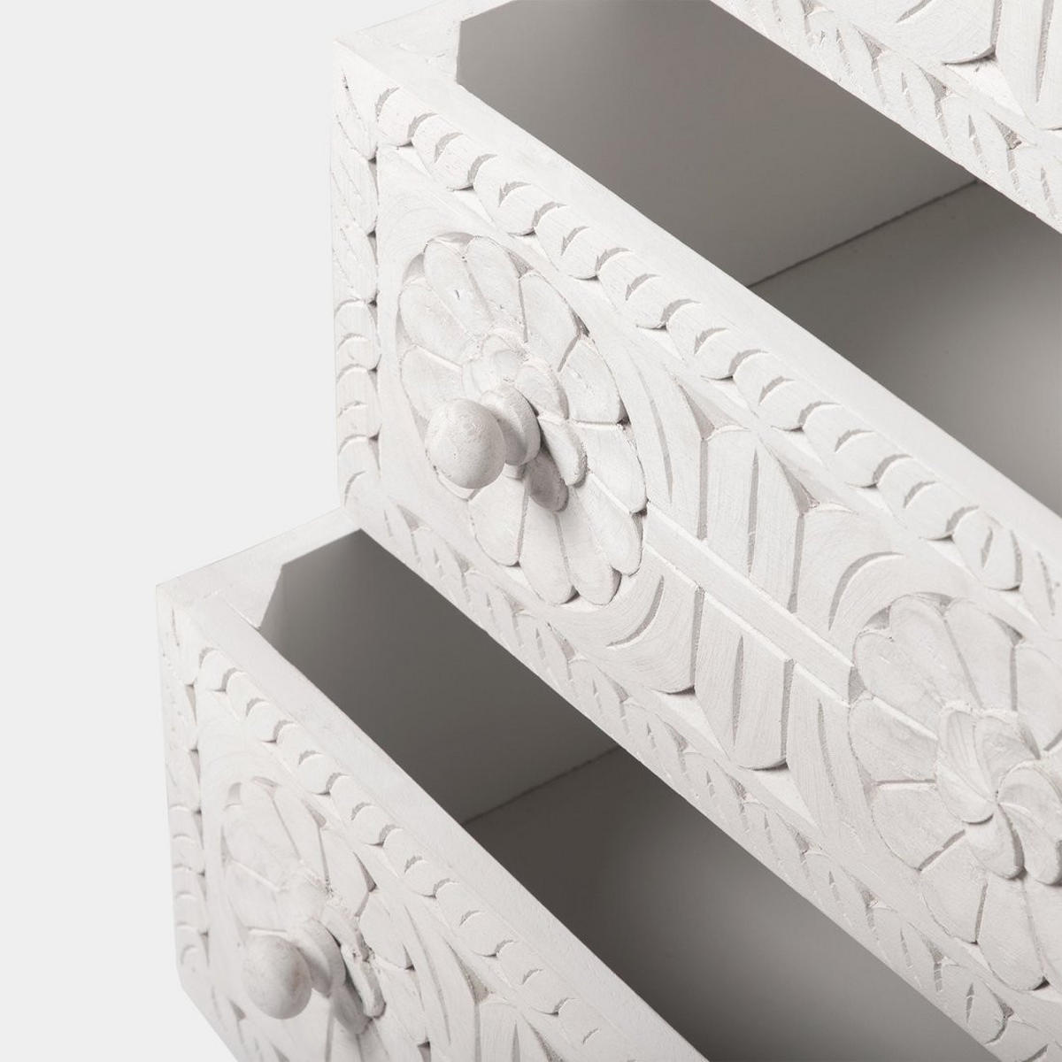 KOMMODE MIT SCHUBLADEN Iraya Weiß 80 cm x 82 cm - Weiß, Holzwerkstoff (80/82/40cm)