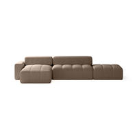 ECKSOFA RIFU LA mit Schlaffunktion, Braun - Braun, Textil (363/185cm) - Fedve