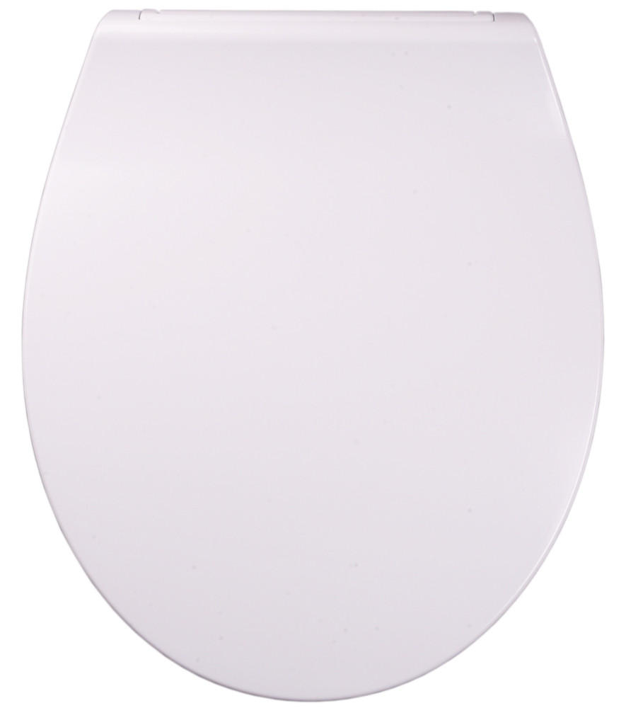 WC-SITZ mit Absenkautomatik Flat Weiß - Weiß, Holzwerkstoff (38/6/47cm) - Sanilo