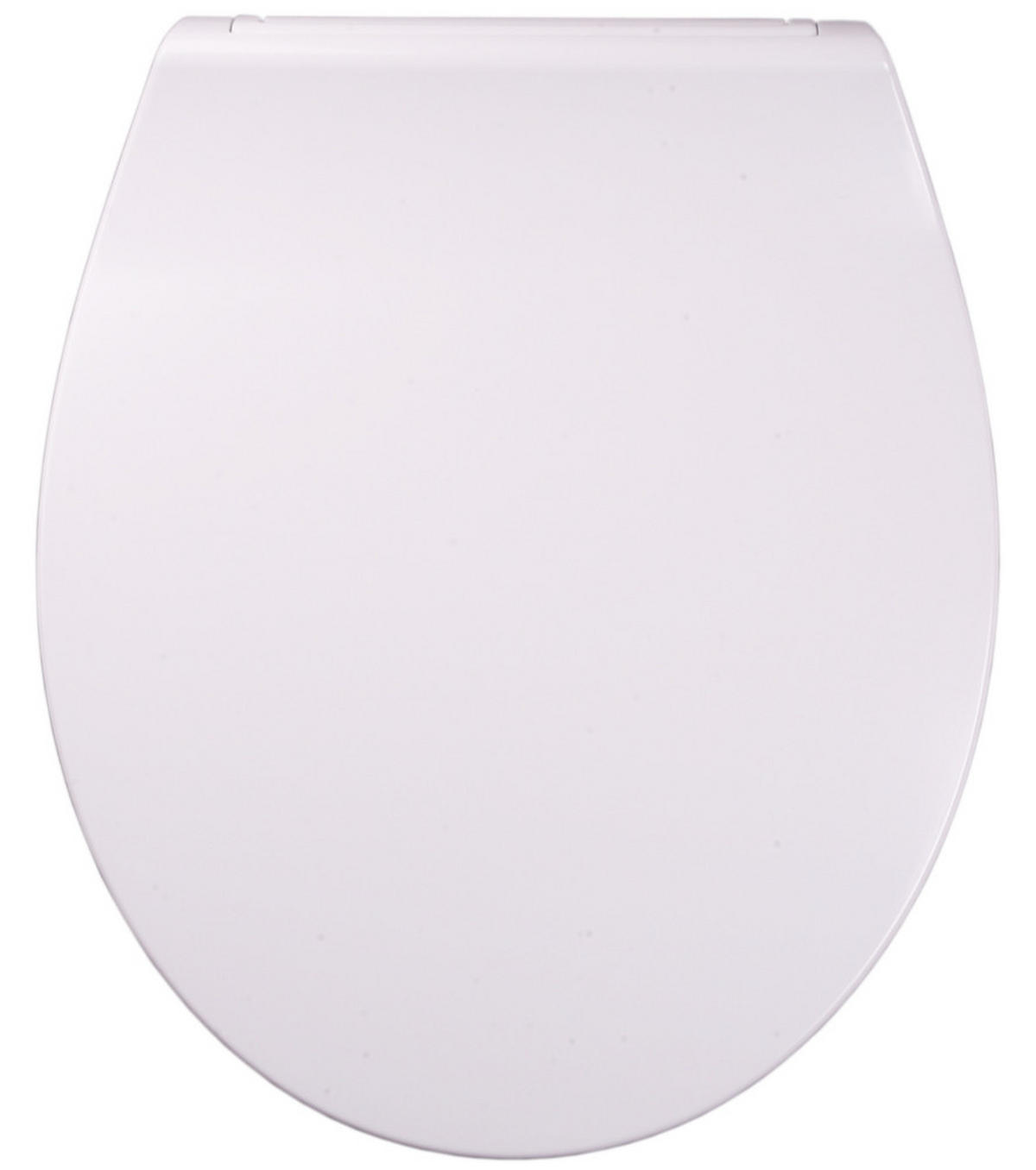 WC-SITZ mit Absenkautomatik Flat Weiß - Weiß, Holzwerkstoff (38/6/47cm) - Sanilo